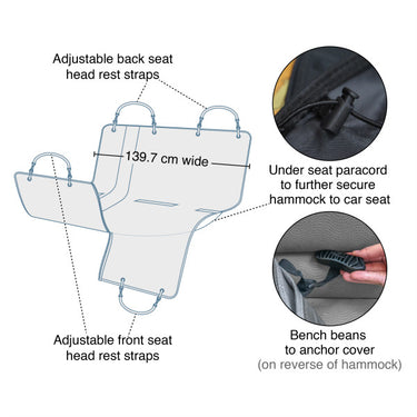 product details car dog hammock