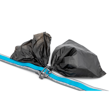 hands free dog leash with poop bog carrier