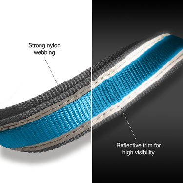  quantum leash s a durable hands free dog leash with reflective trim for high bisibility
